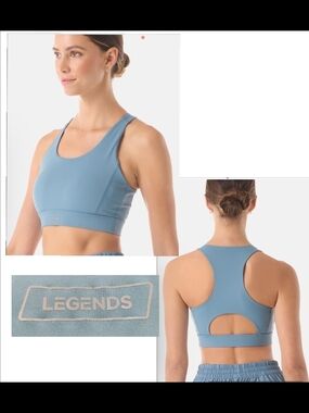 Legends Women's Blue Racerback Sports Bra